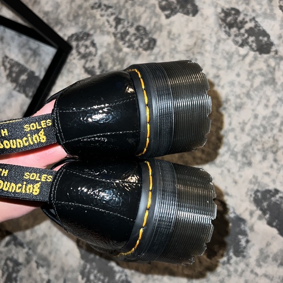 NWT 1461 Dr Marten Distressed Patent Leather Platform Shoes - Picture 3 of 6